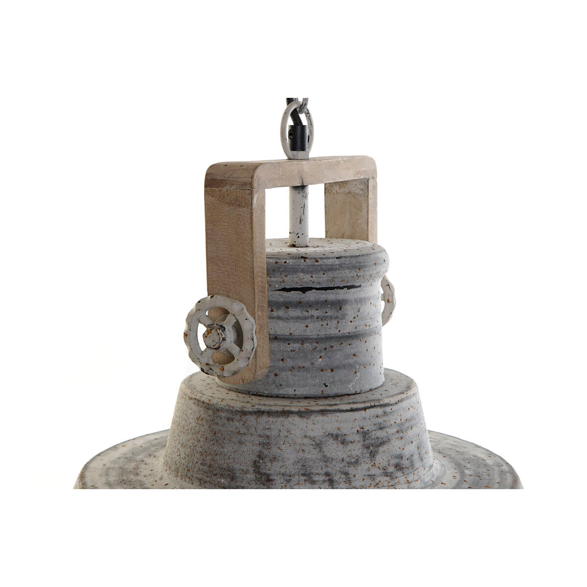 Ceiling Light Home ESPRIT Grey Wood Metal Iron 25 W 39 x 39 x 45 cm-3