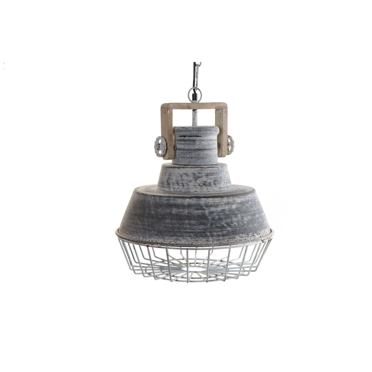 Ceiling Light Home ESPRIT Grey Wood Metal Iron 25 W 39 x 39 x 45 cm-0