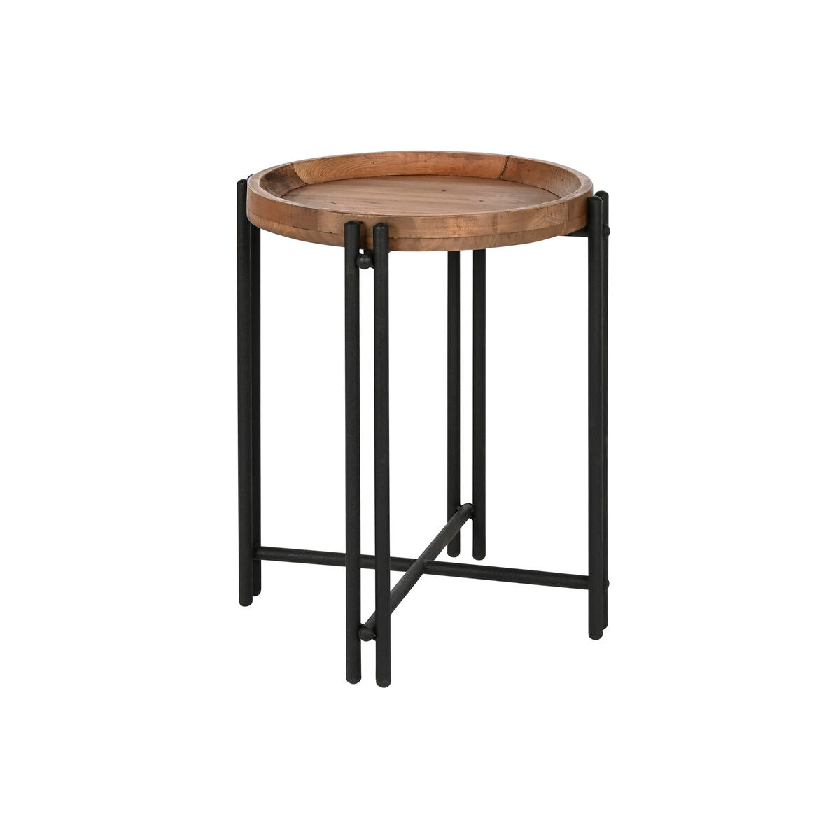 Small Side Table Home ESPRIT Wood Metal 50 x 50 x 60 cm-0