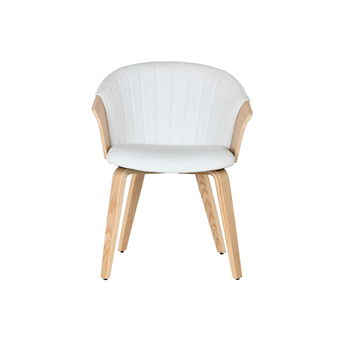 Dining Chair Home ESPRIT White Polyester Wood 60 x 57,5 x 79 cm-5