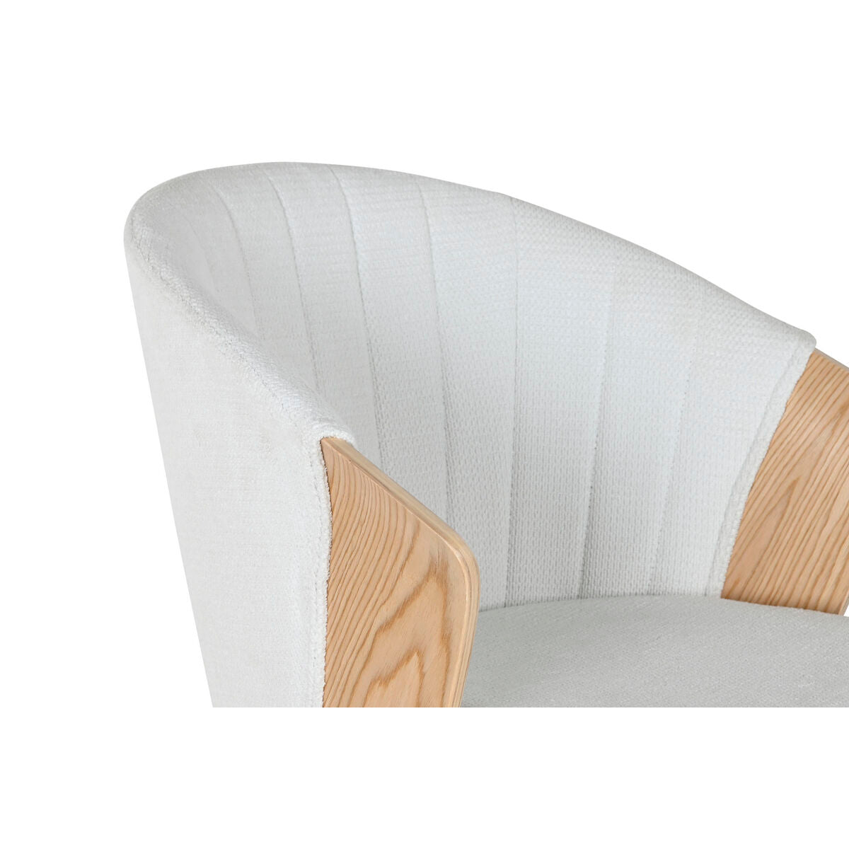 Dining Chair Home ESPRIT White Polyester Wood 60 x 57,5 x 79 cm-2