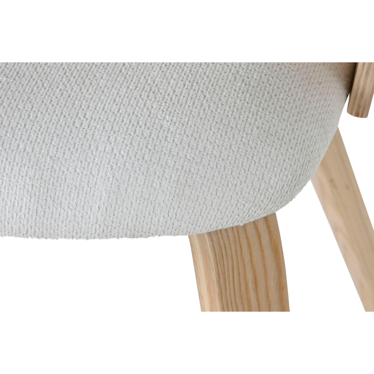 Dining Chair Home ESPRIT White Polyester Wood 60 x 57,5 x 79 cm-1