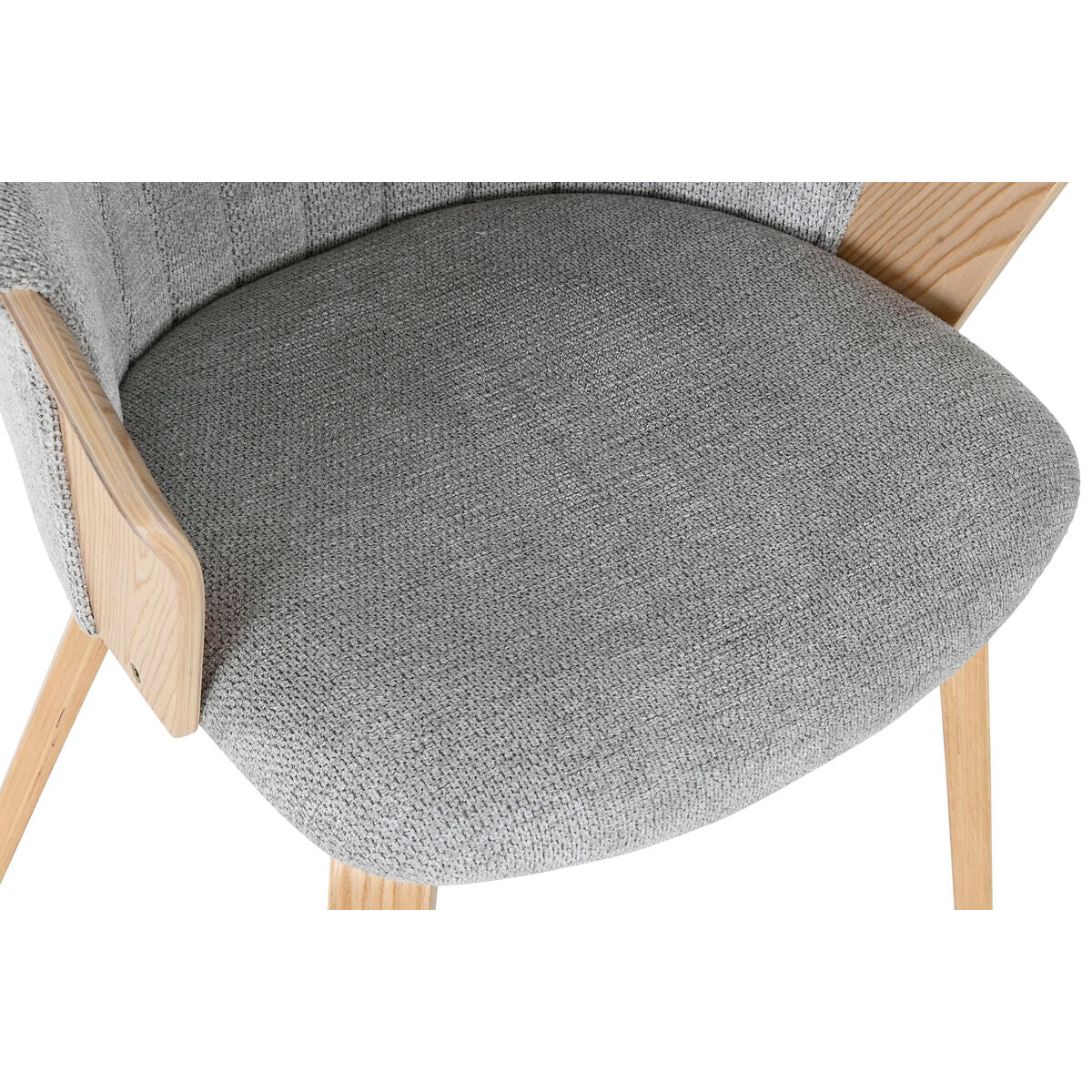 Dining Chair Home ESPRIT Grey Polyester Wood 60 x 57,5 x 79 cm-3