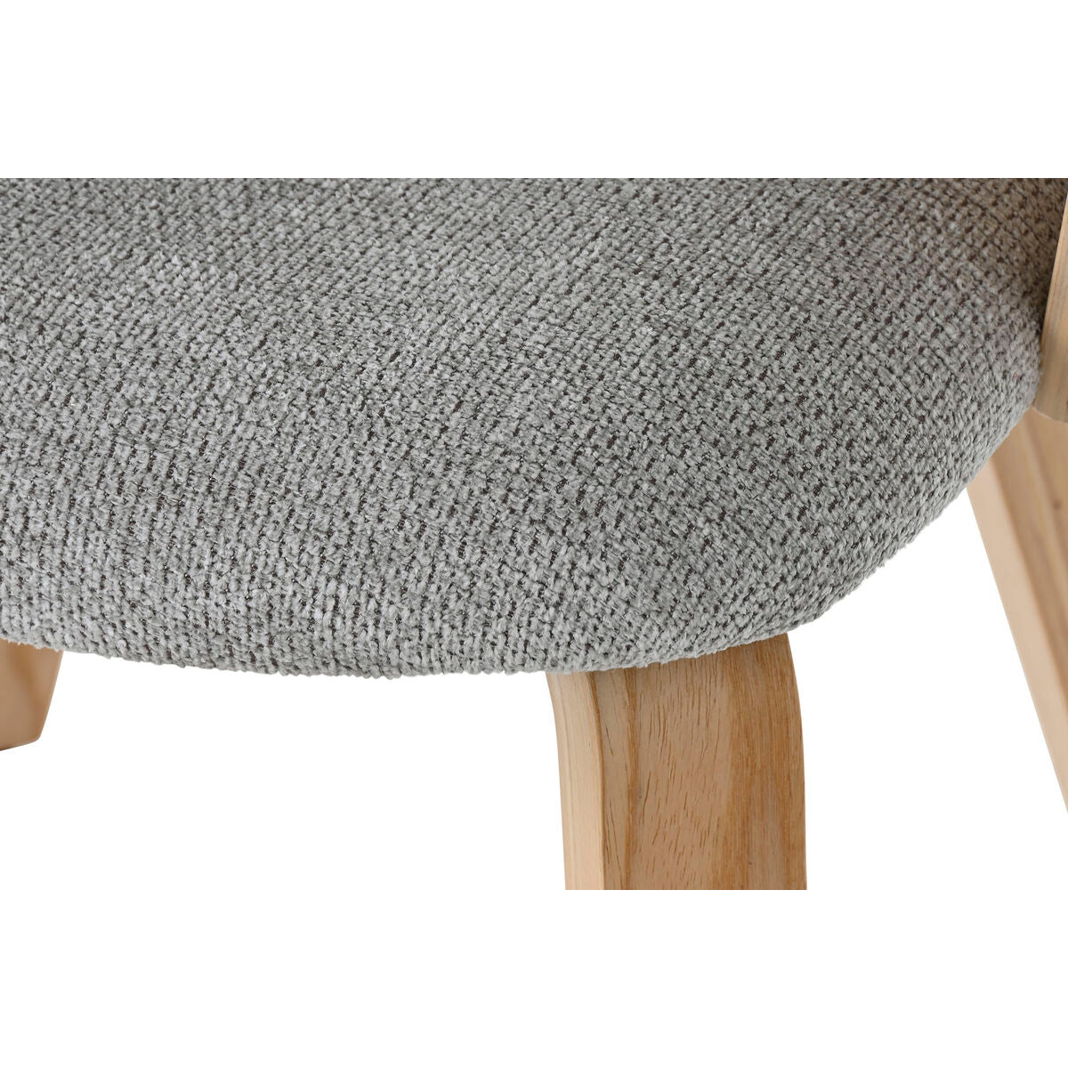 Dining Chair Home ESPRIT Grey Polyester Wood 60 x 57,5 x 79 cm-1