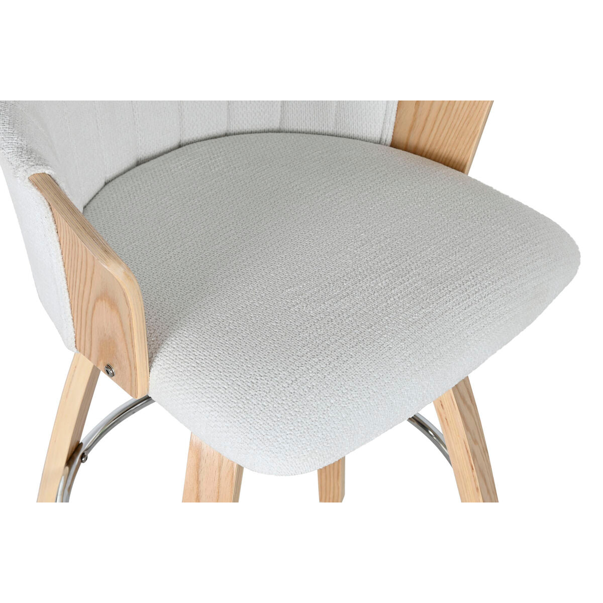 Stool Home ESPRIT White Wood 58 x 56 x 86 cm-4