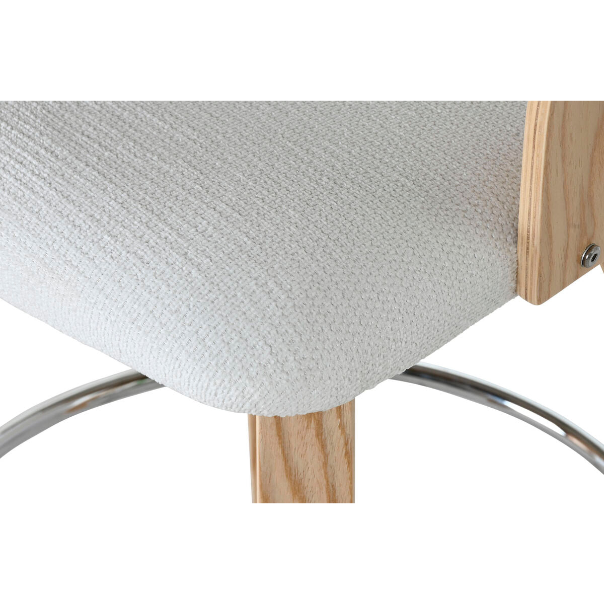 Stool Home ESPRIT White Wood 58 x 56 x 86 cm-2