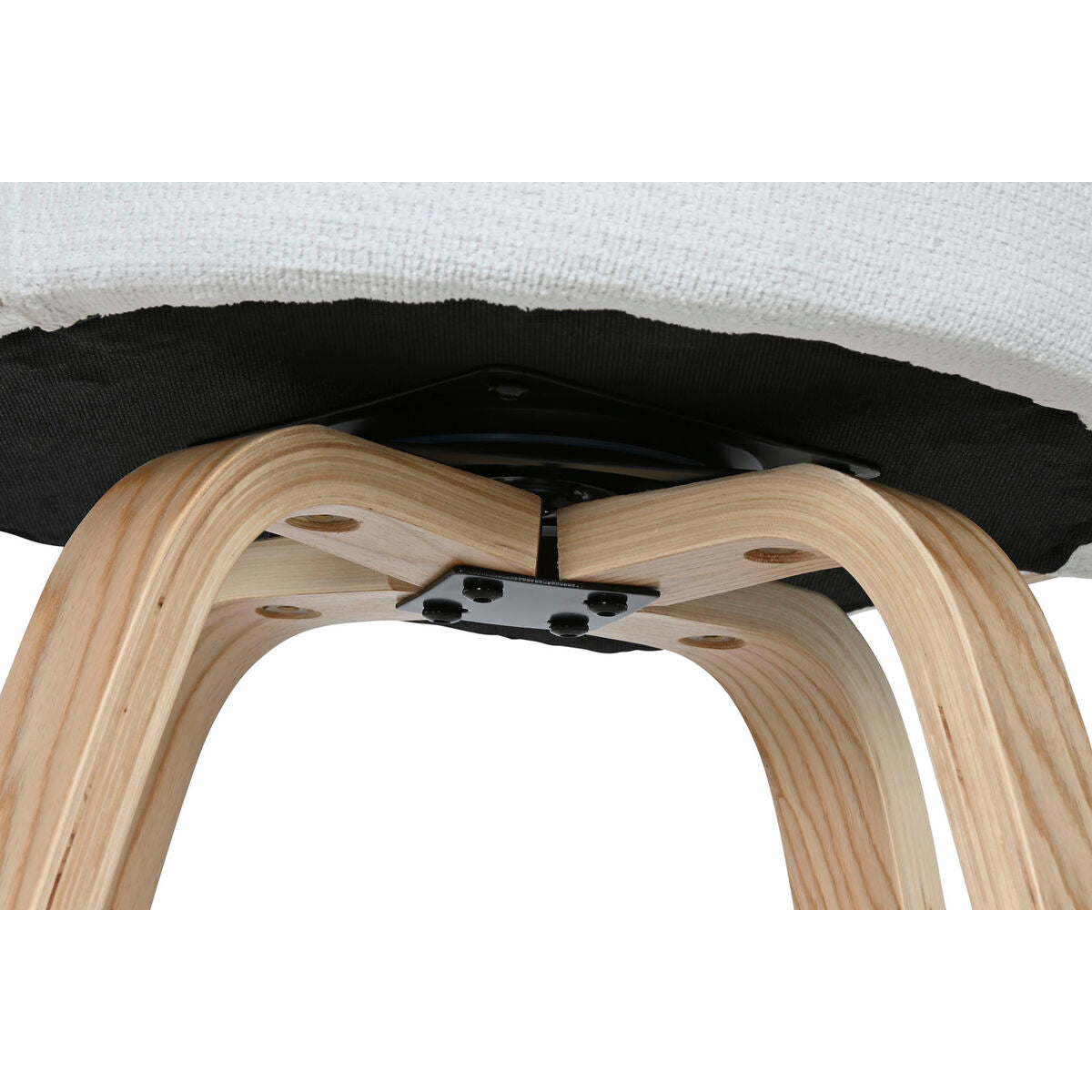 Stool Home ESPRIT White Wood 58 x 56 x 86 cm-1
