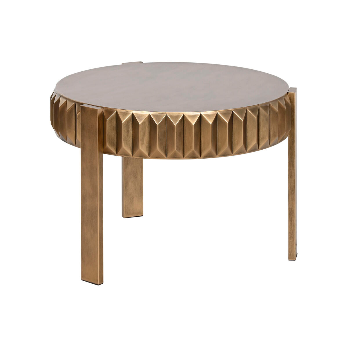 Small Side Table Home ESPRIT Golden Metal 62 x 62 x 50 cm-3