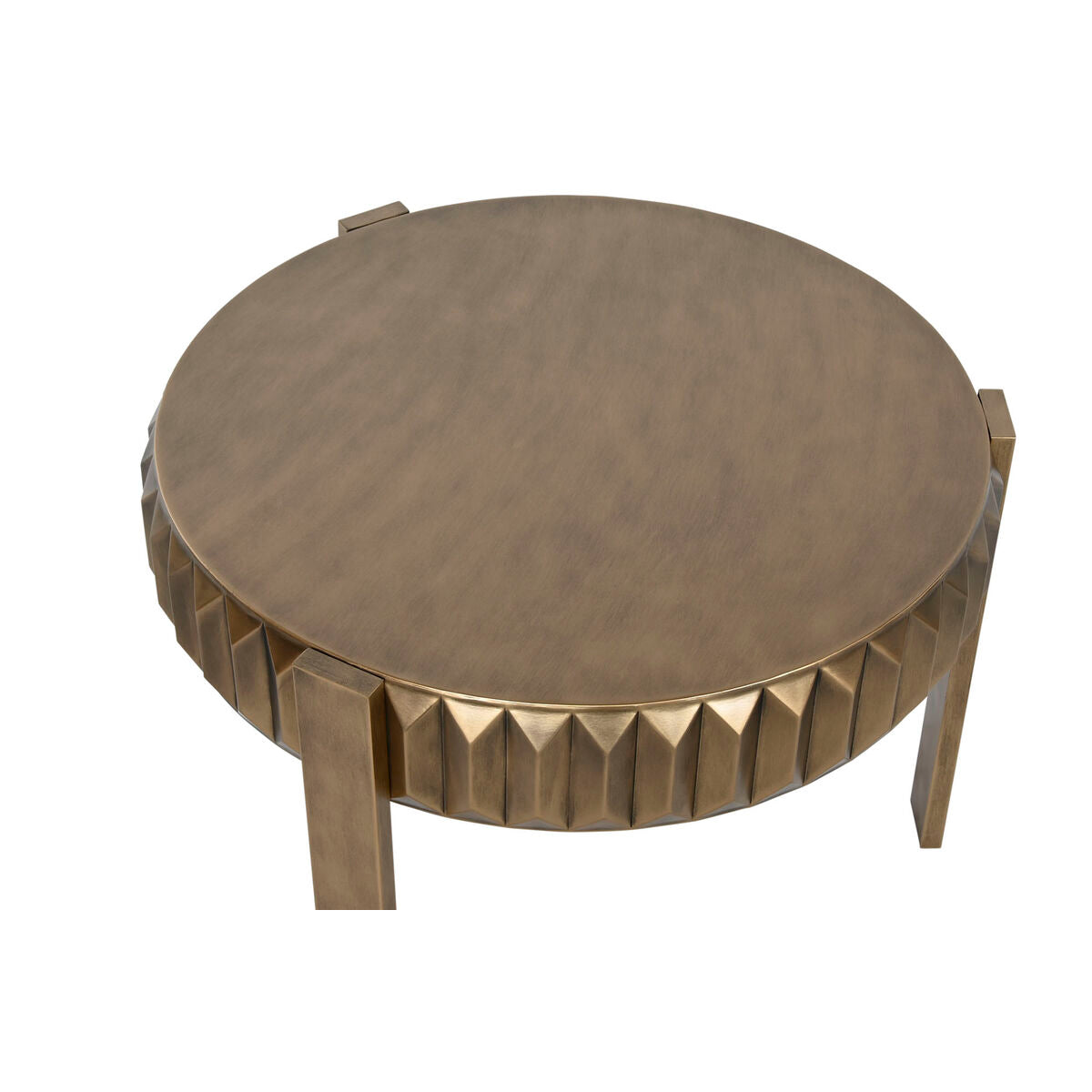 Small Side Table Home ESPRIT Golden Metal 62 x 62 x 50 cm-2