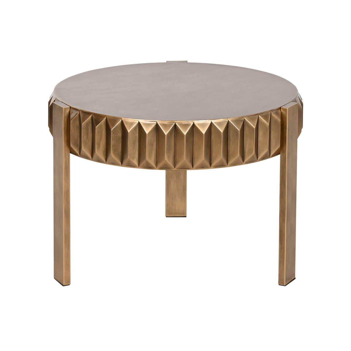 Small Side Table Home ESPRIT Golden Metal 62 x 62 x 50 cm-0
