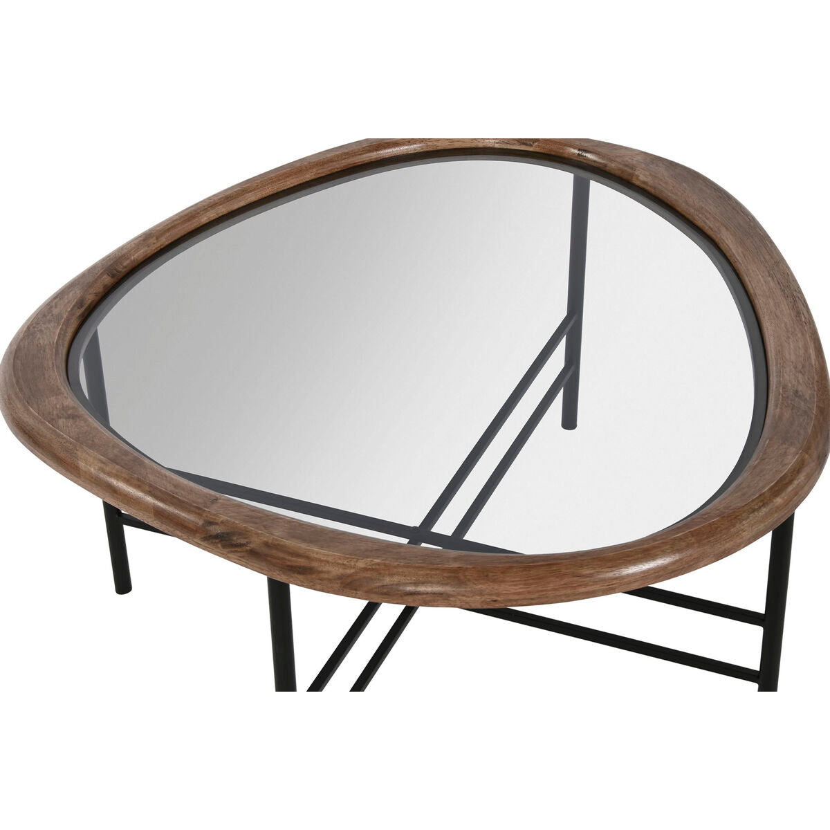 Centre Table Home ESPRIT Brown Black Natural Crystal Fir wood 76 x 81 x 38 cm-4
