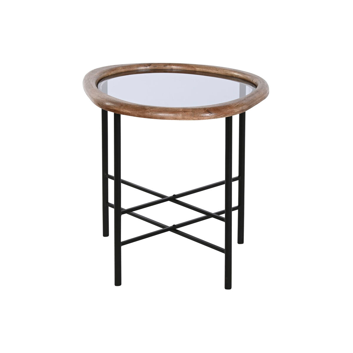 Centre Table Home ESPRIT Brown Black Natural Crystal Fir wood 61 x 50 x 53 cm-0