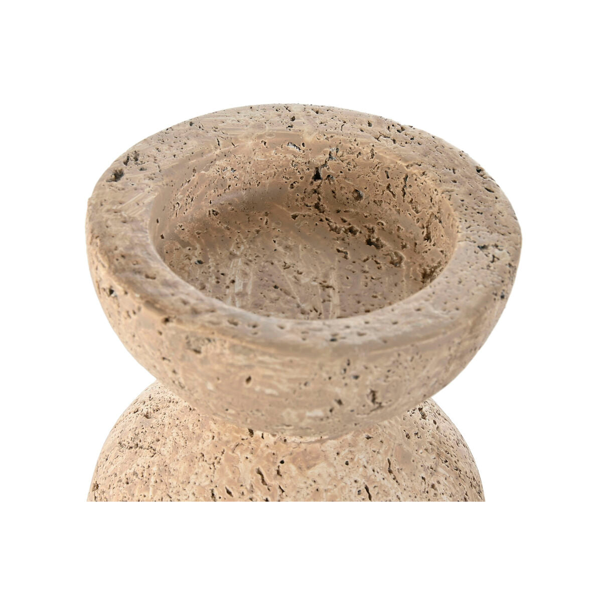 Candleholder Home ESPRIT Beige Magnesium 12 x 12 x 24 cm-2