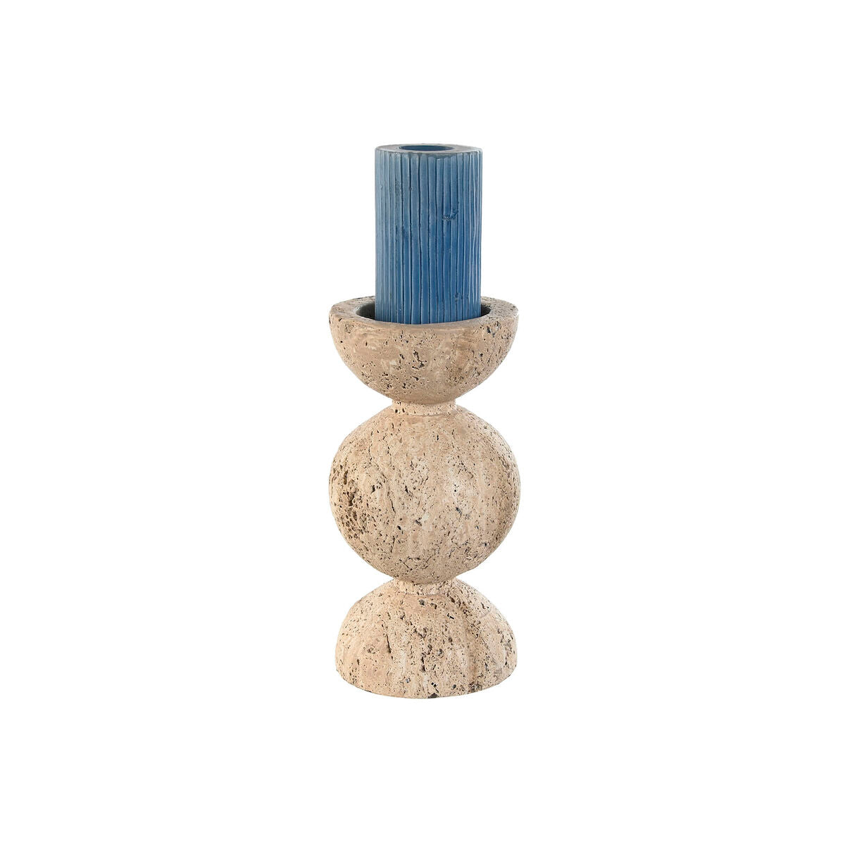 Candleholder Home ESPRIT Beige Magnesium 12 x 12 x 24 cm-1