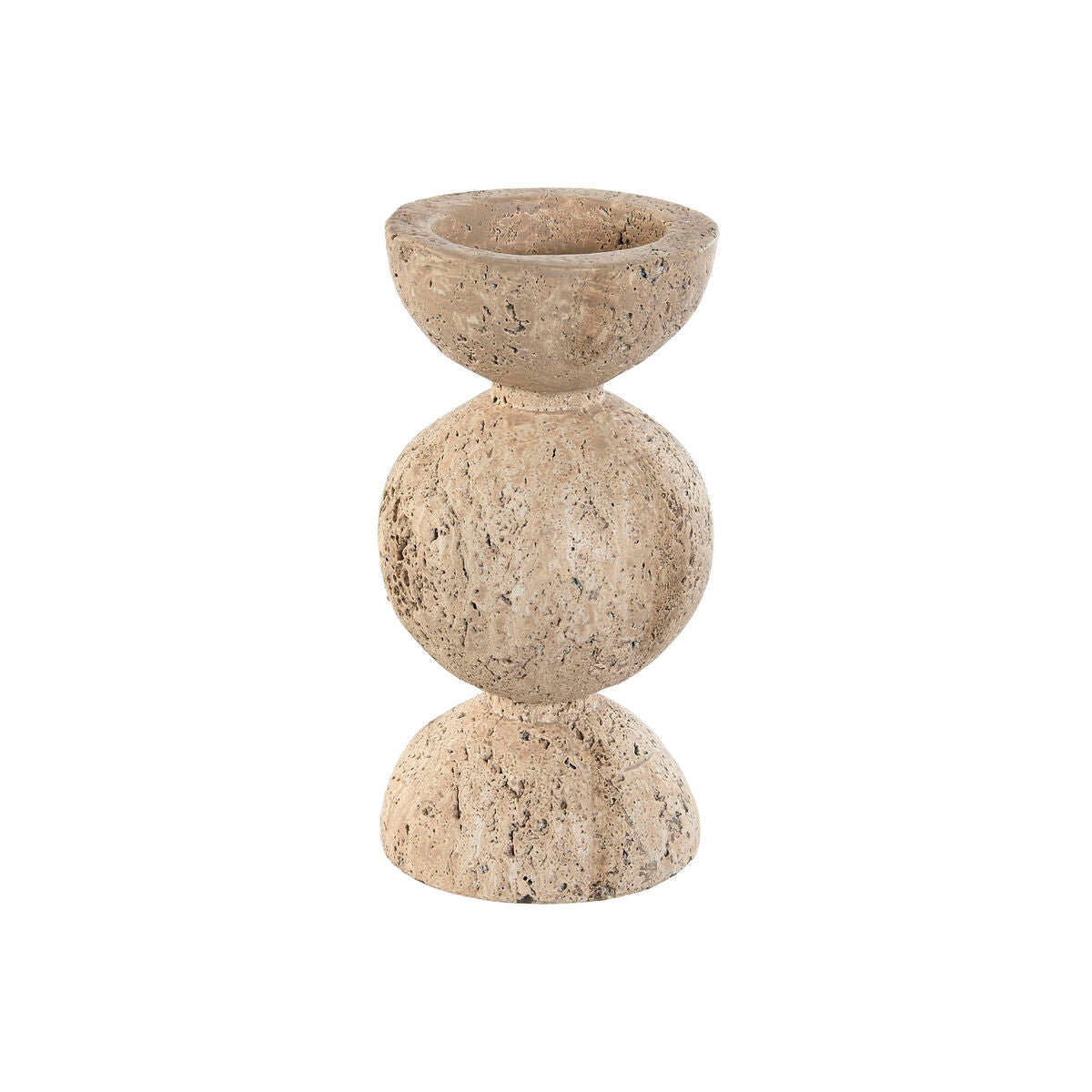 Candleholder Home ESPRIT Beige Magnesium 12 x 12 x 24 cm-0