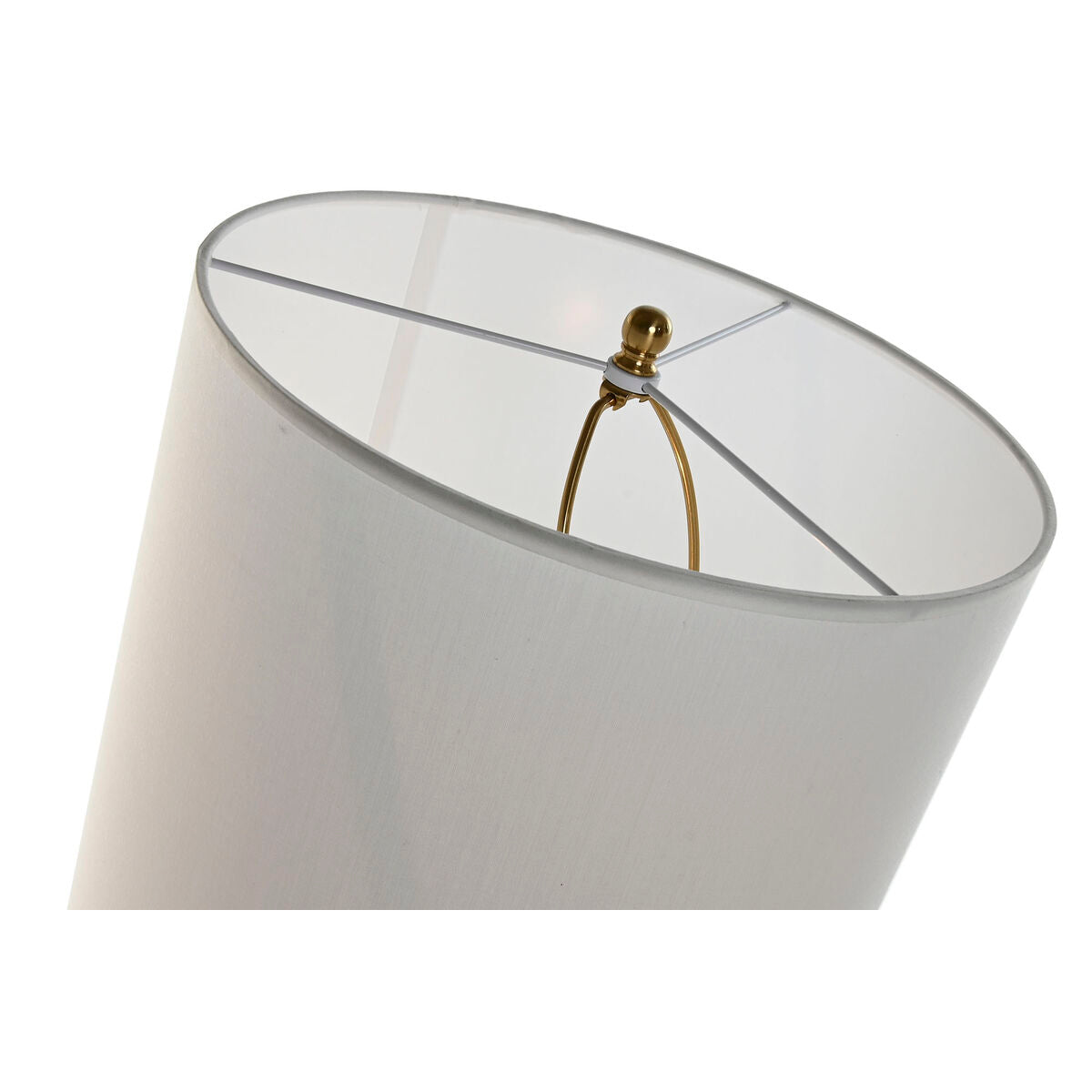 Desk lamp Home ESPRIT White Golden Iron 50 W 220 V 35 x 35 x 78 cm-3