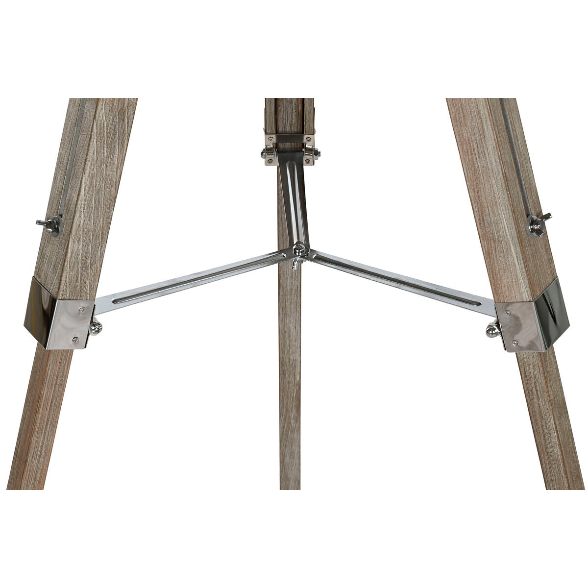 Floor Lamp Home ESPRIT White Brown Wood 40 x 40 x 150 cm-2