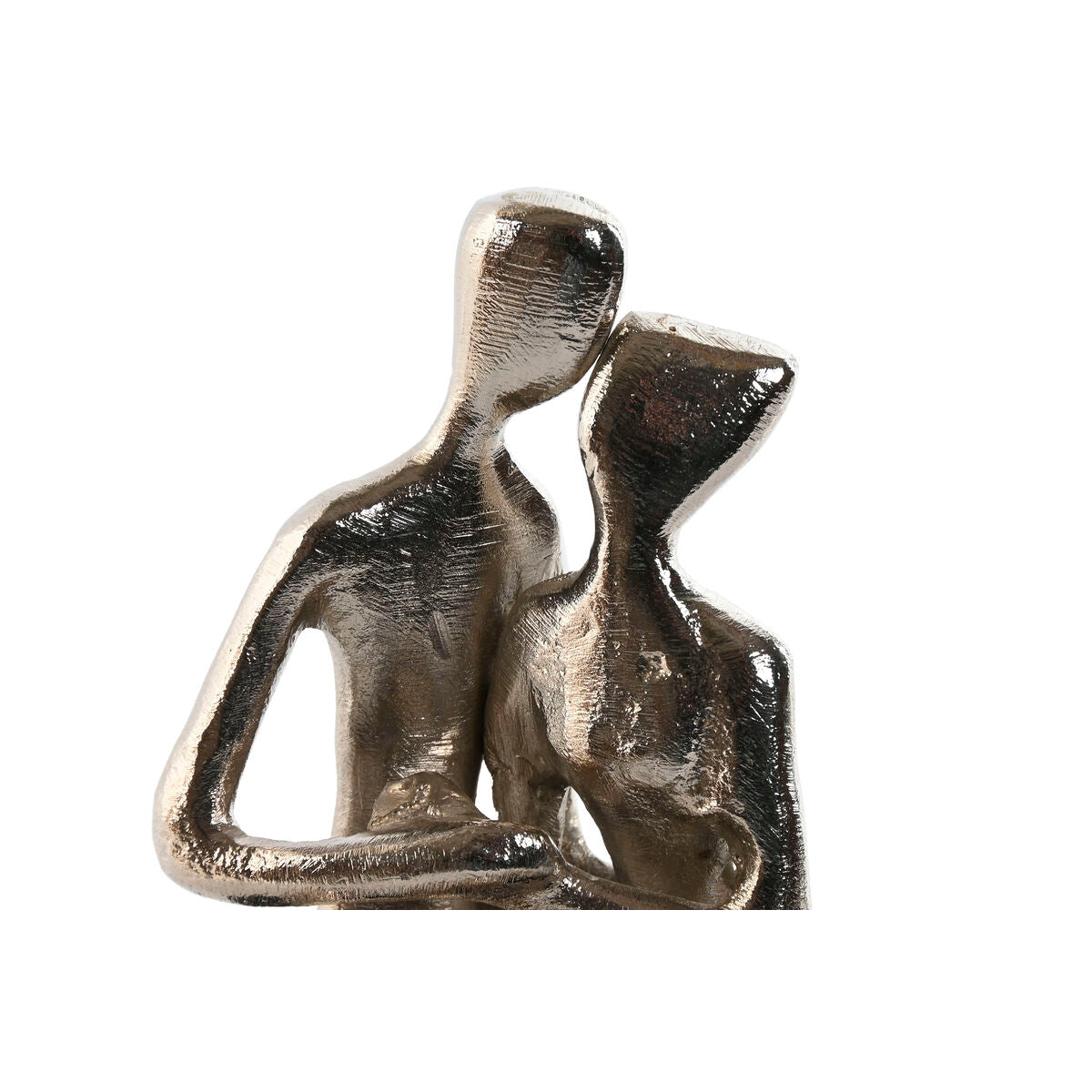 Decorative Figure Home ESPRIT Black Silver Pair 9 x 13 x 20 cm-2