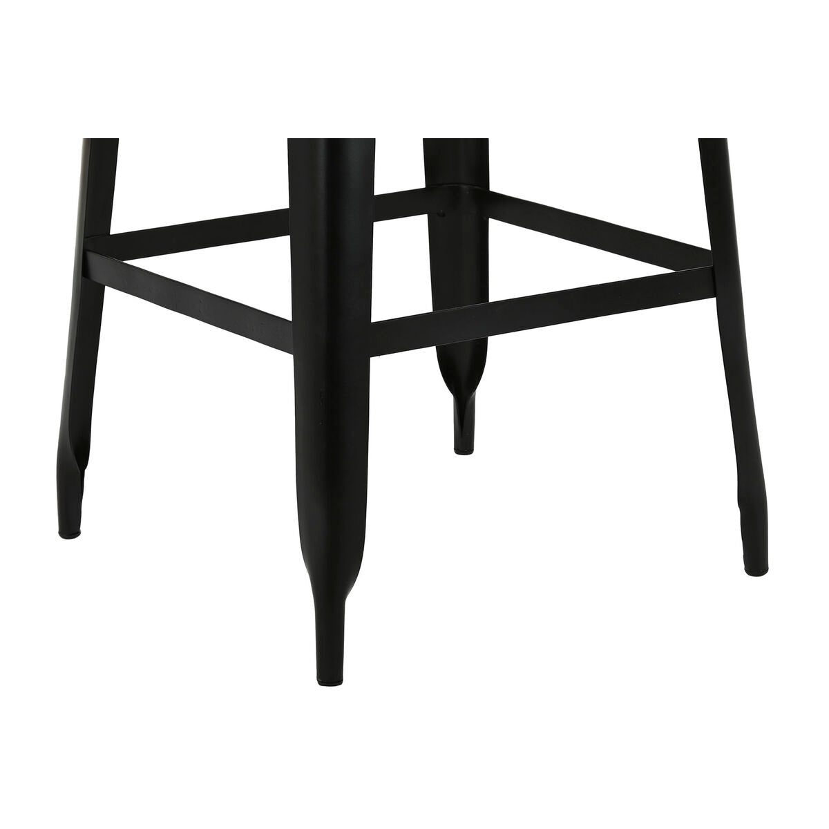 Stool Home ESPRIT Brown Black Wood Metal 34 x 33 x 77 cm-1