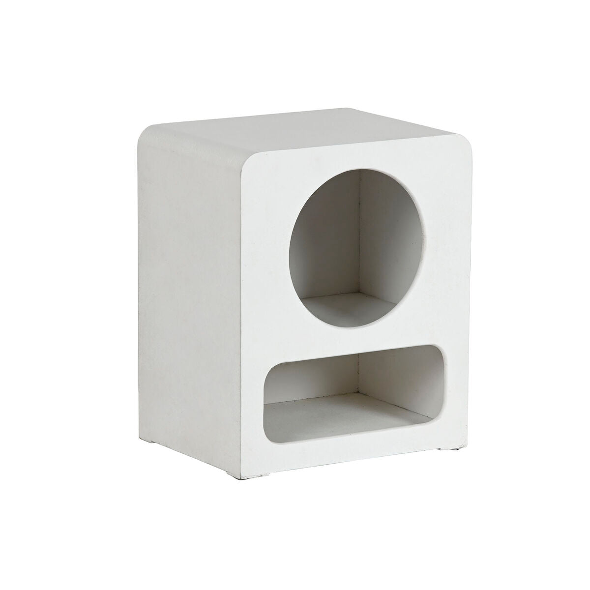 Nightstand Home ESPRIT White MDF Wood 40 x 30 x 48 cm-0