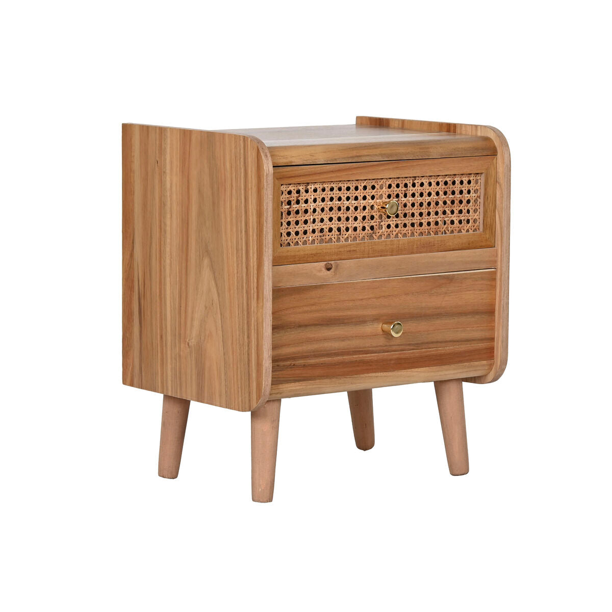 Nightstand Home ESPRIT Brown Acacia MDF Wood 40 x 30 x 46 cm-0