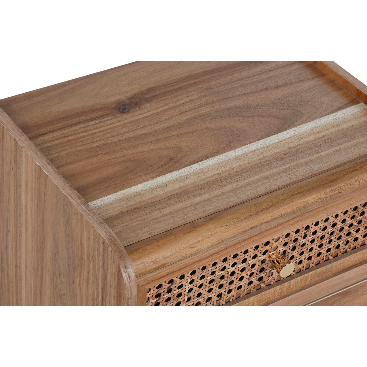 Nightstand Home ESPRIT Brown Acacia MDF Wood 40 x 30 x 46 cm-5