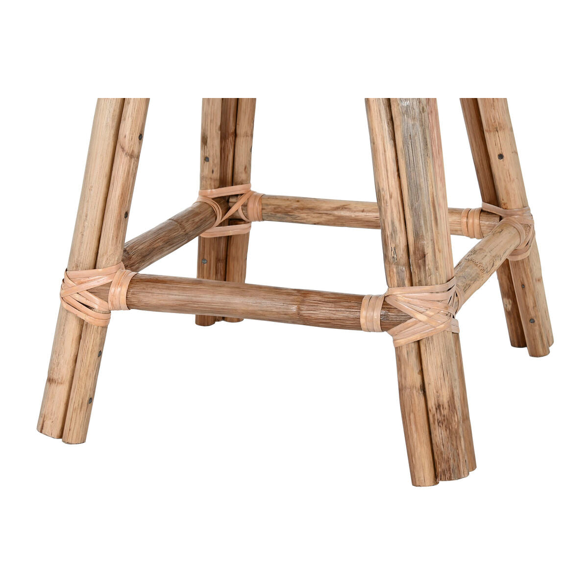Stool Home ESPRIT Natural wicker Rattan 37 X 37 X 49,5 cm-1
