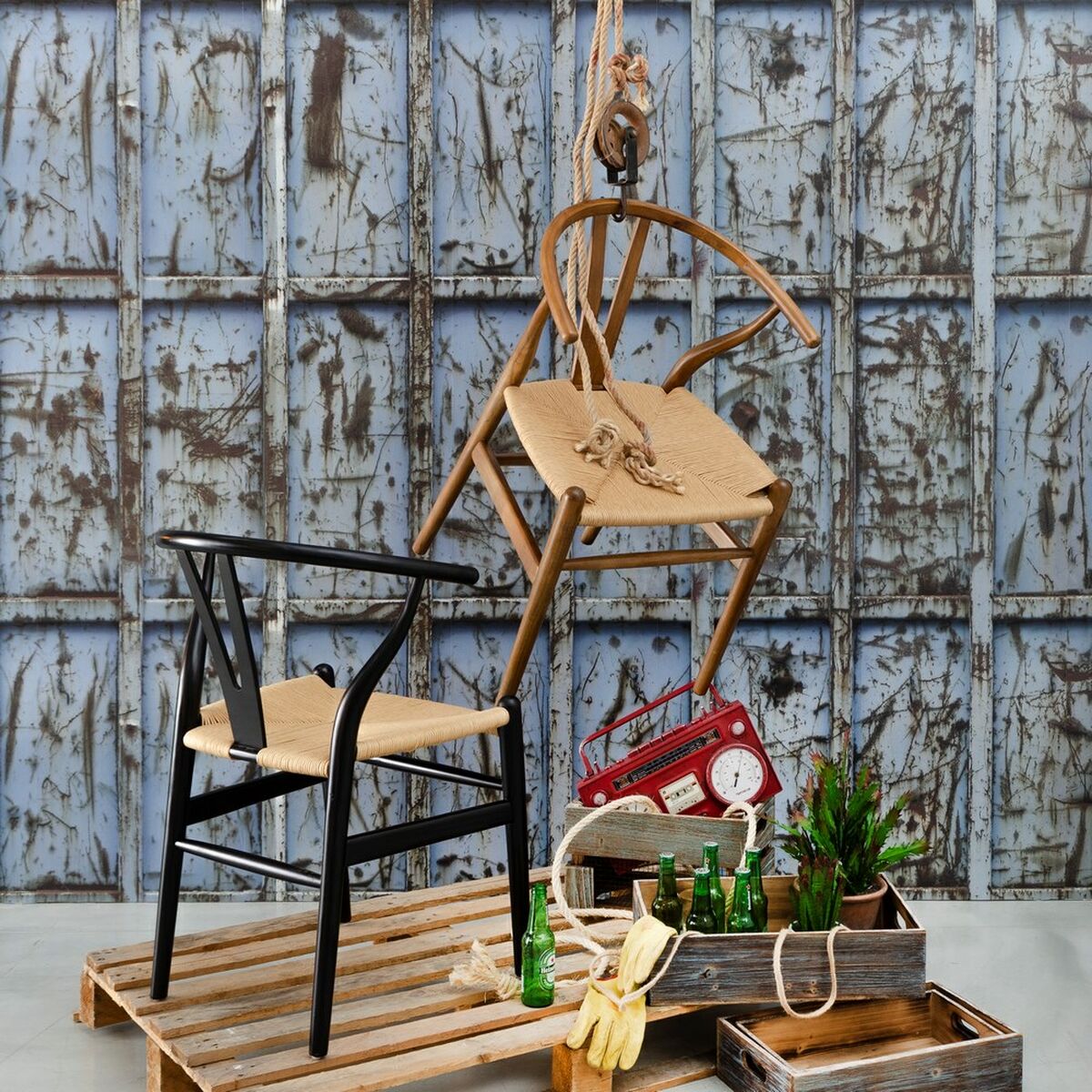 Dining Chair Brown 56 x 48 x 78 cm-6