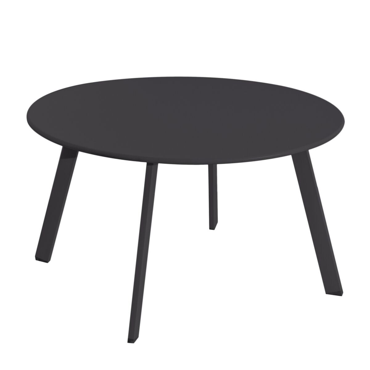 Side table Marzia Steel Graphite 70 x 70 x 40 cm-0