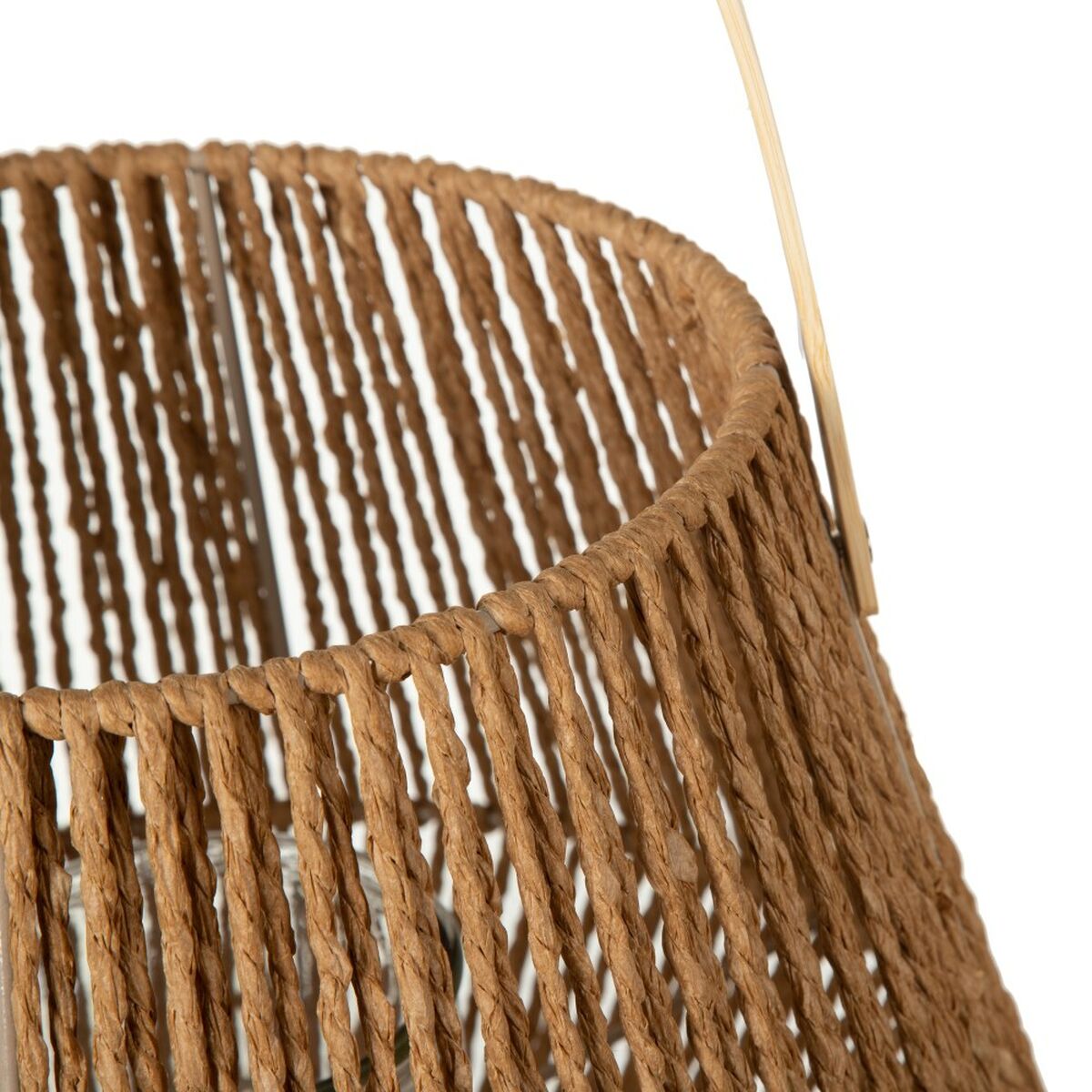 Lantern 33 x 33 x 27 cm Candleholder Natural Natural Fibre-3