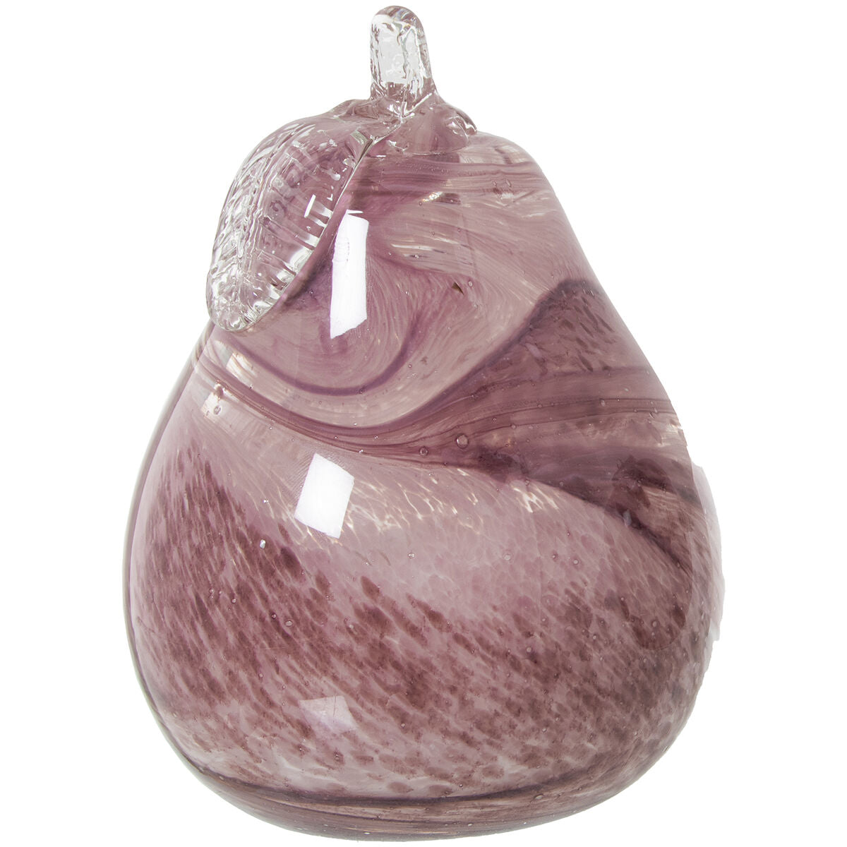 Decorative Figure Alexandra House Living Pink Crystal Pear 11 x 17 cm-0