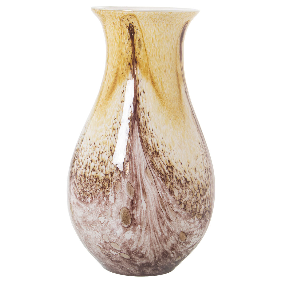 Vase Alexandra House Living Sand Crystal 21 x 20 x 36 cm-0