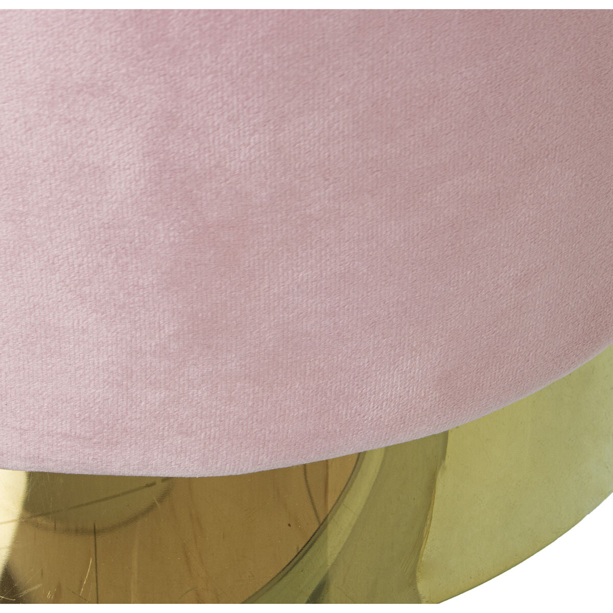 Pouffe Alexandra House Living Pink Velvet Wood 36 x 36 x 36 cm-2