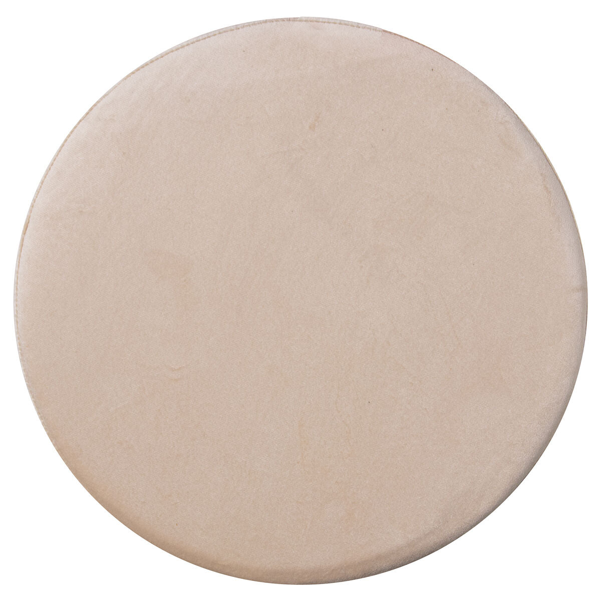 Pouffe Alexandra House Living White Velvet Wood 35 x 27 x 35 cm-1