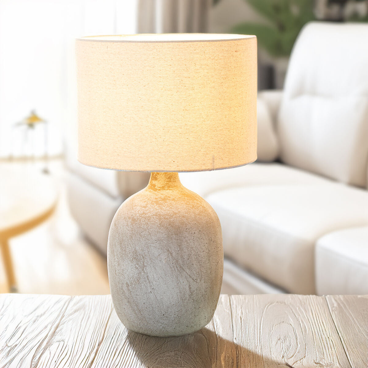Desk lamp Alexandra House Living Multicolour Ceramic 40 W 32 x 53 x 32 cm-1