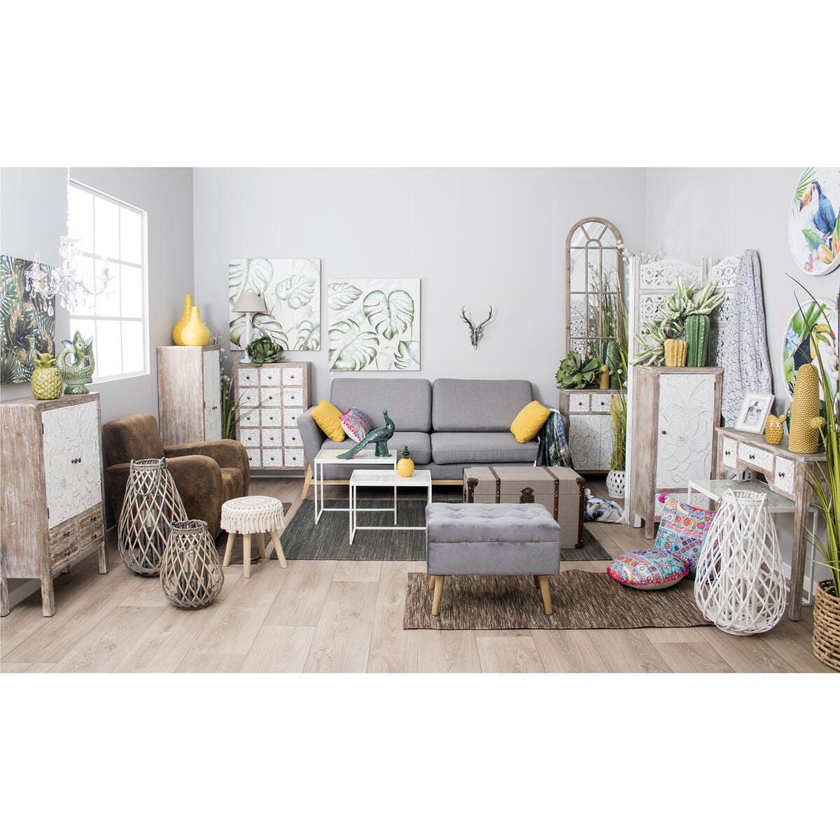 Bench Alexandra House Living Black Wood 60 x 45 x 40 cm Chest-1