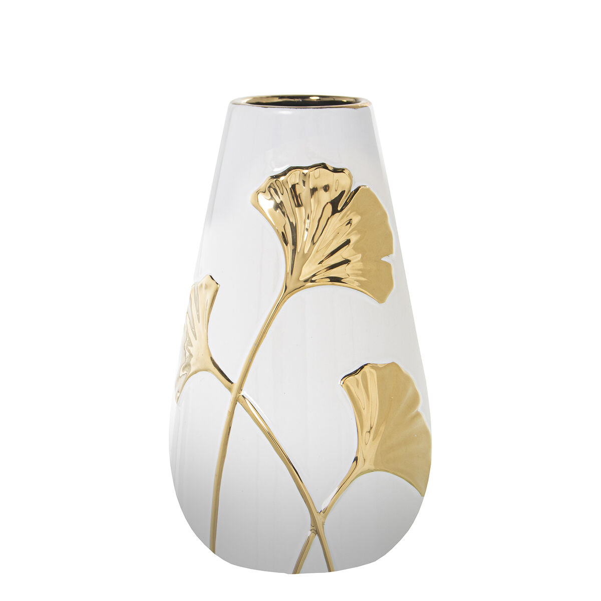 Vase Alexandra House Living White Ceramic 14 x 25 cm-0
