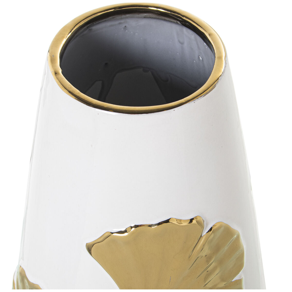 Vase Alexandra House Living White Ceramic 14 x 25 cm-1