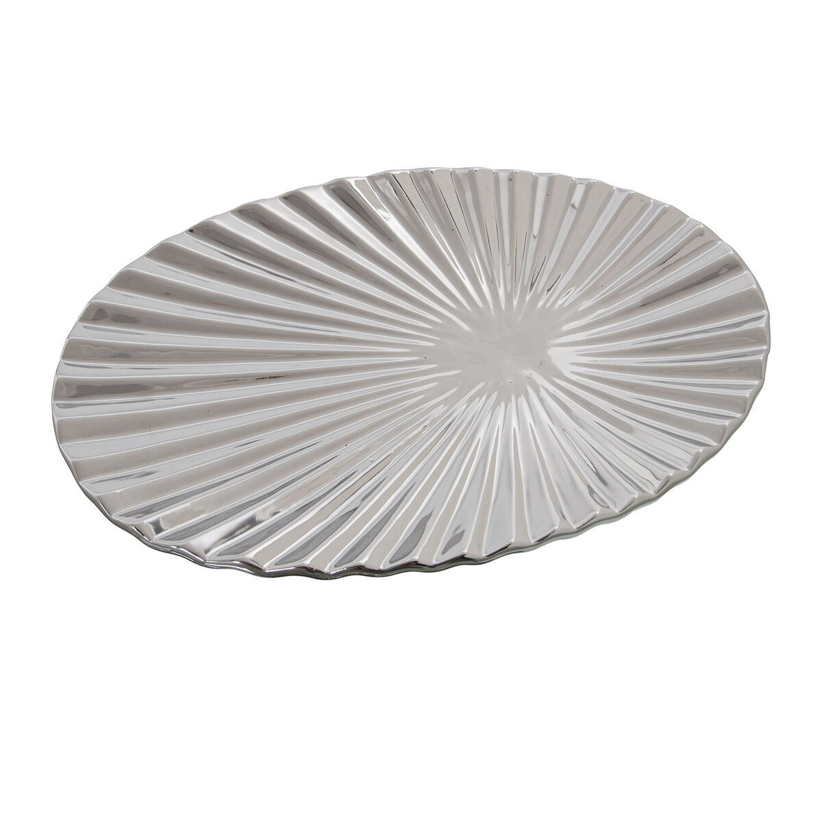 Centerpiece Alexandra House Living Silver 33 x 22 x 4 cm-3