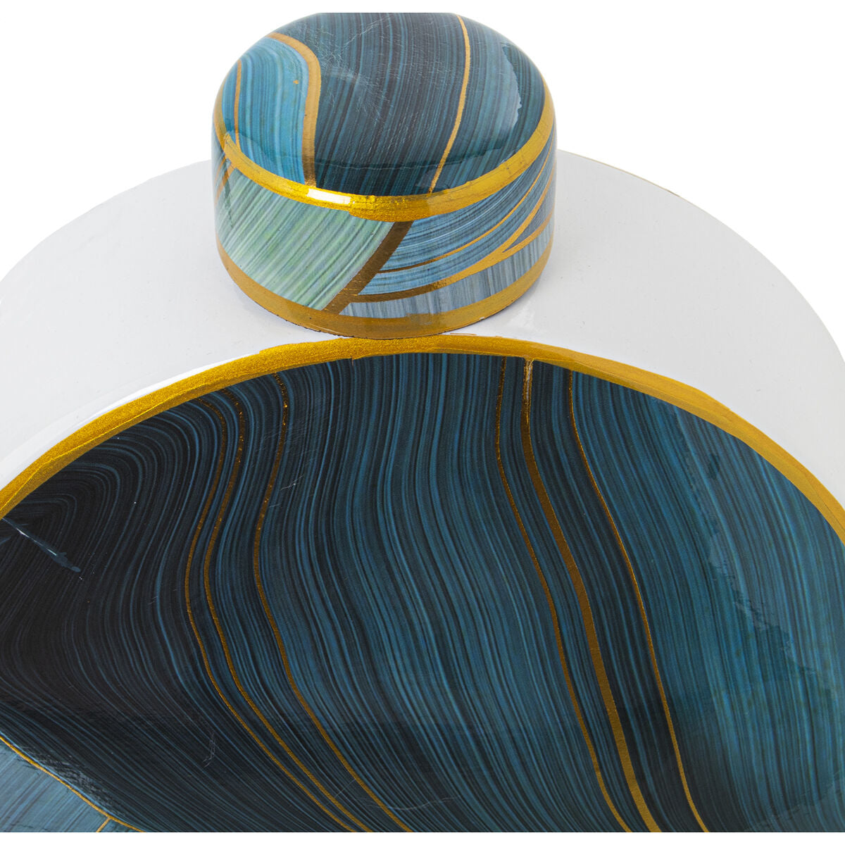 Tibor Alexandra House Living Blue Golden Ceramic 23 x 8 x 28 cm-1