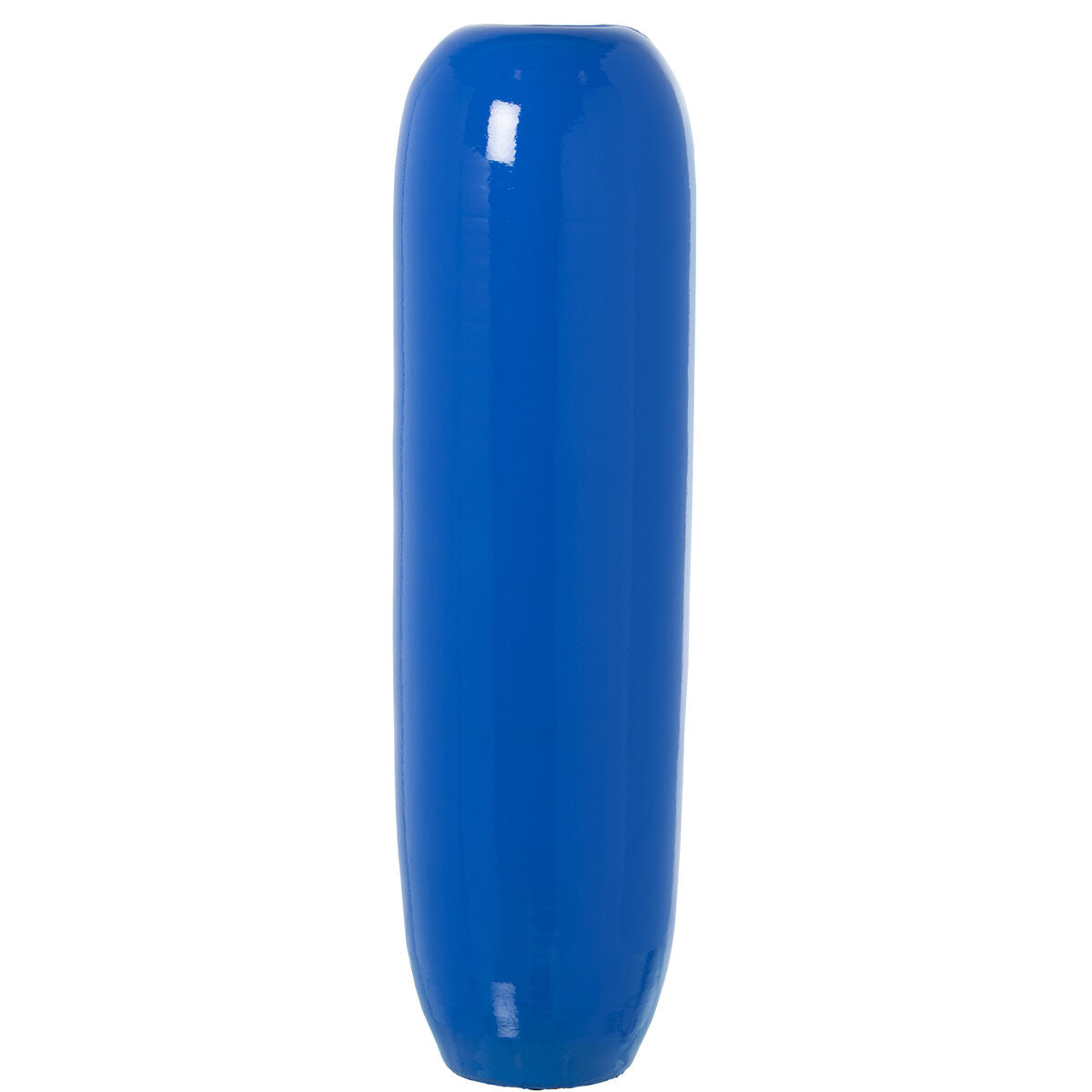 Floor vase Alexandra House Living Blue Ceramic Shiny 21 x 21 x 77 cm-0