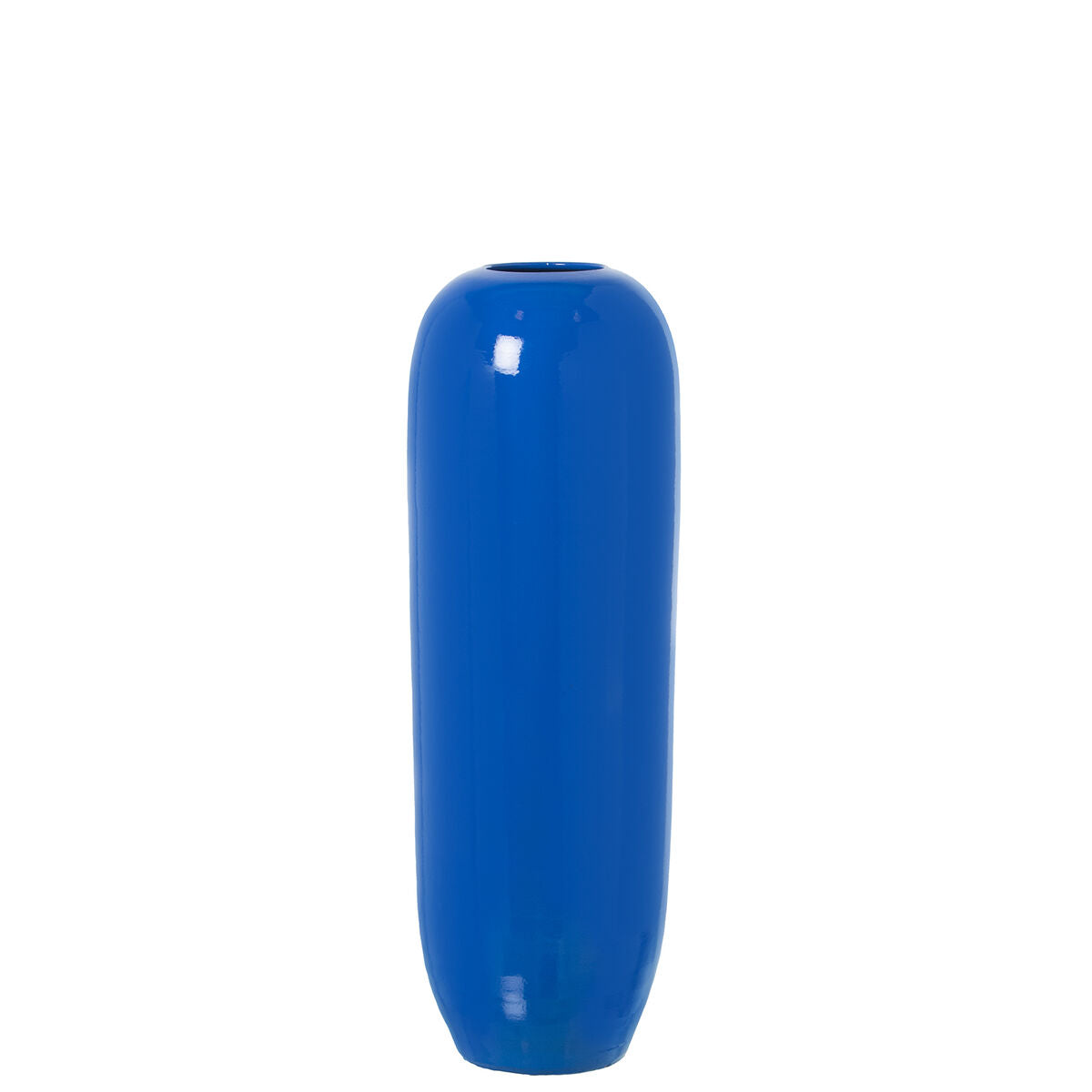 Floor vase Alexandra House Living Blue Ceramic Shiny 18 x 18 x 57 cm-0