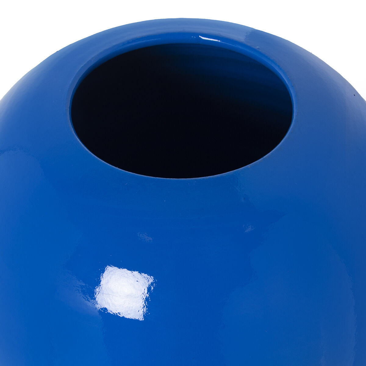 Floor vase Alexandra House Living Blue Ceramic Shiny 18 x 18 x 57 cm-2