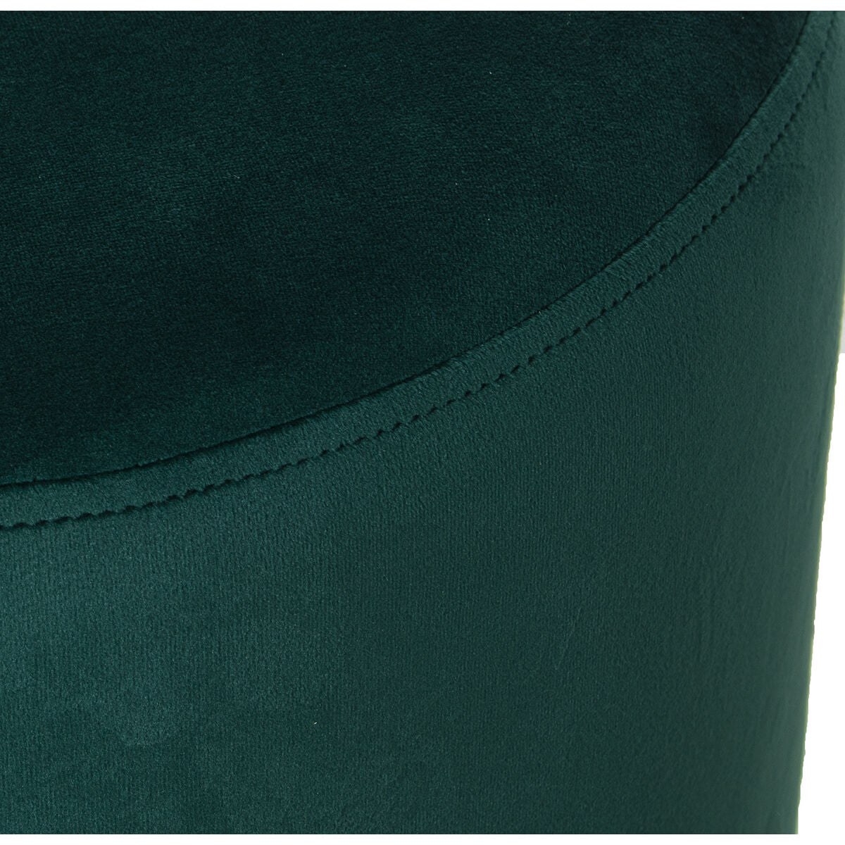 Pouffe Alexandra House Living Green Silver Velvet Wood 10 x 42 x 35 cm-2