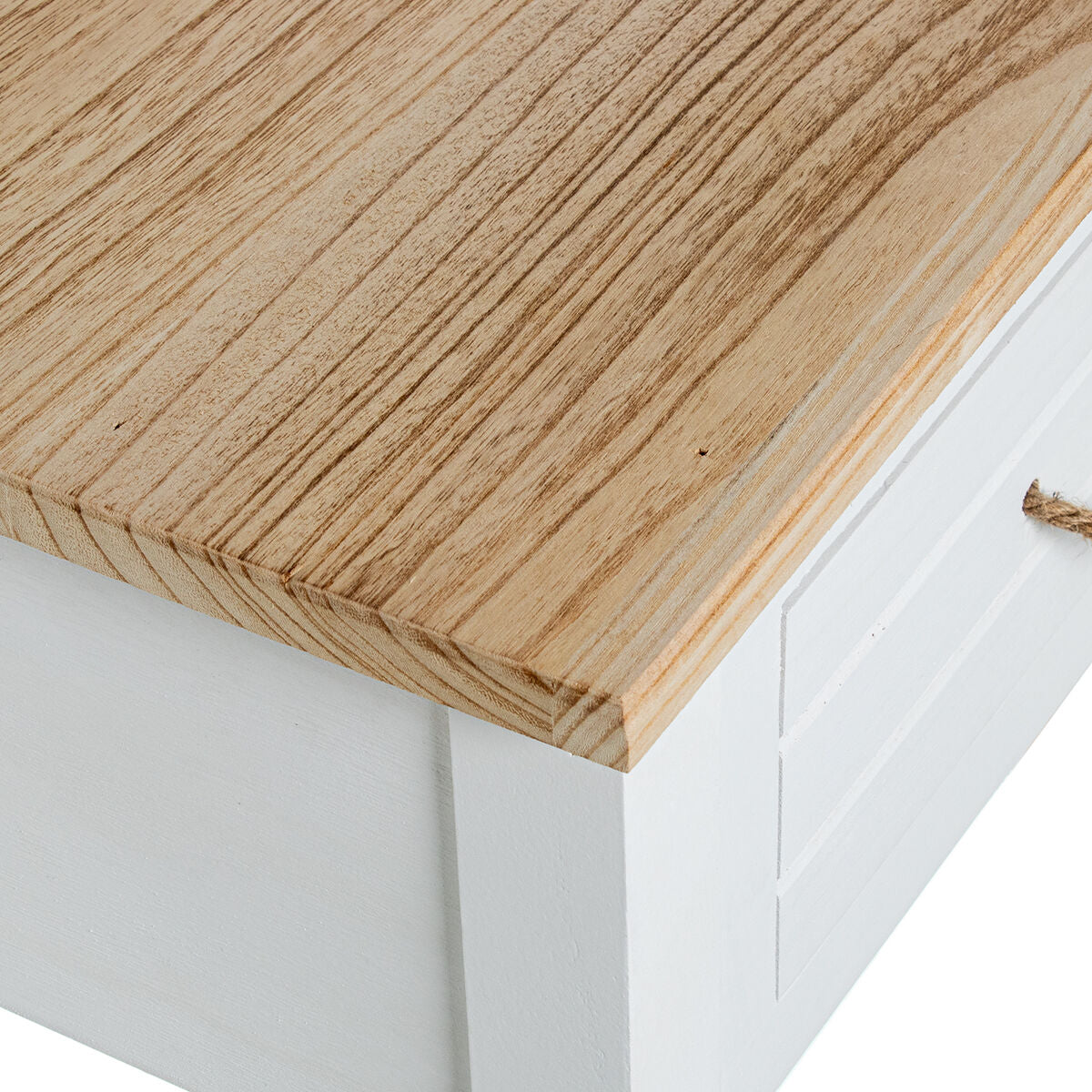Console Alexandra House Living White Brown Wood 90 x 81 x 28 cm-2