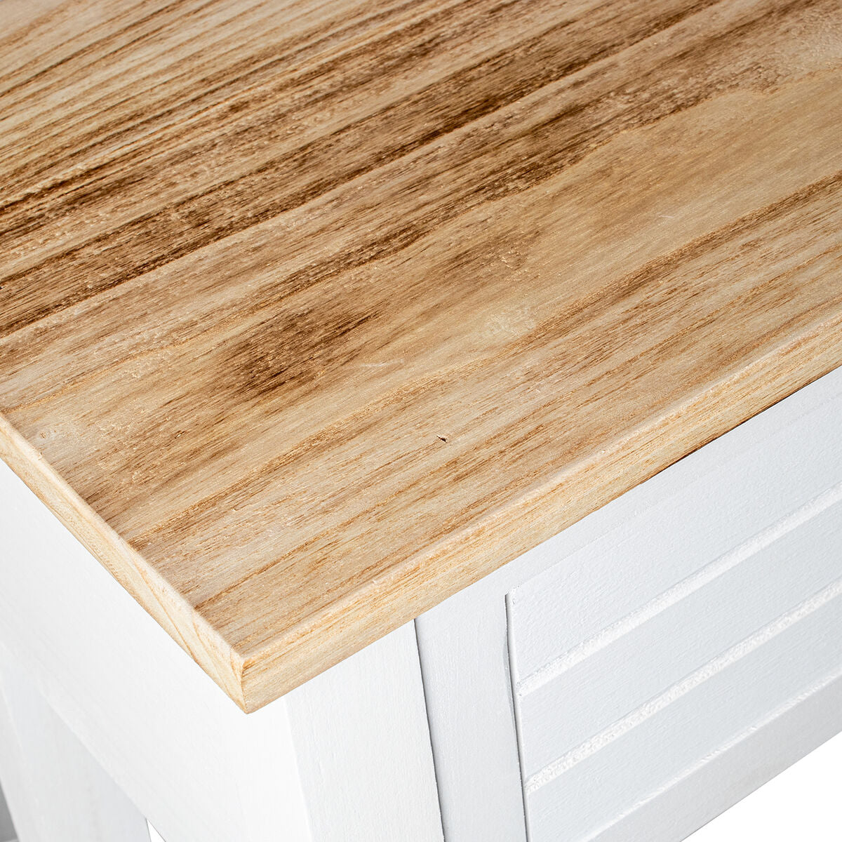 Console Alexandra House Living White Brown Wood 110 x 81 x 30 cm-3