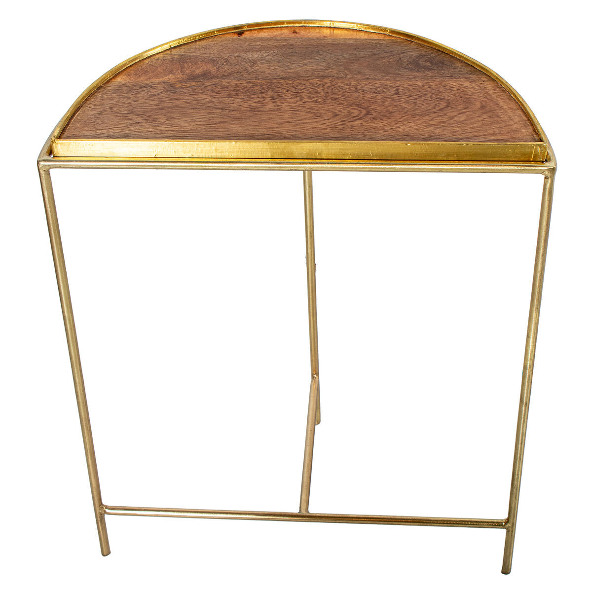 Set of 2 tables Alexandra House Living Brown Golden-3