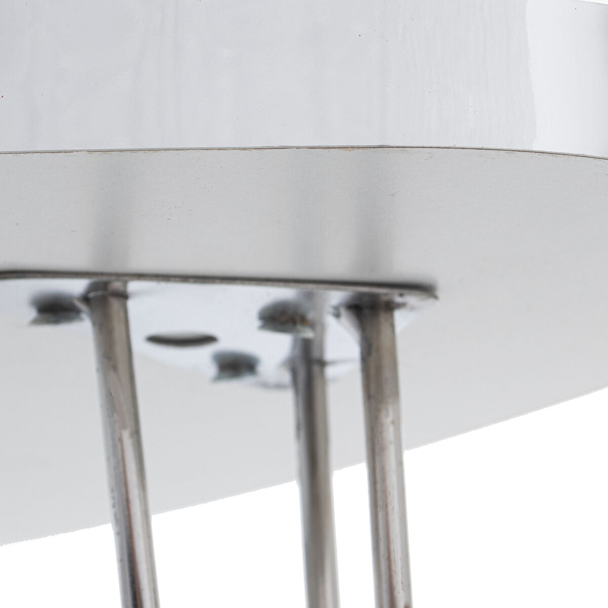 Set of 3 tables Alexandra House Living Silver Wood-1