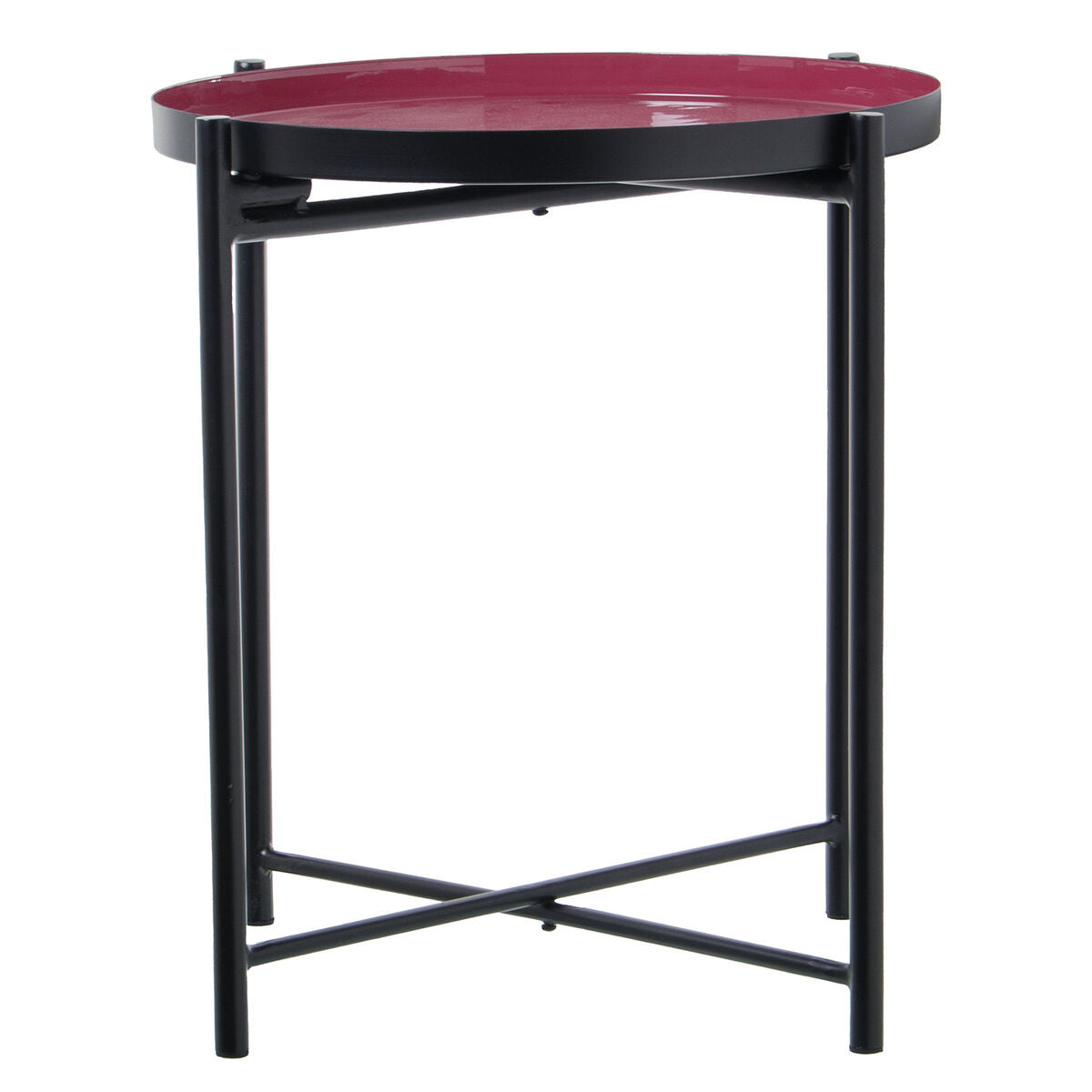 Side table Alexandra House Living Black Pink 50 x 52 x 50 cm-6