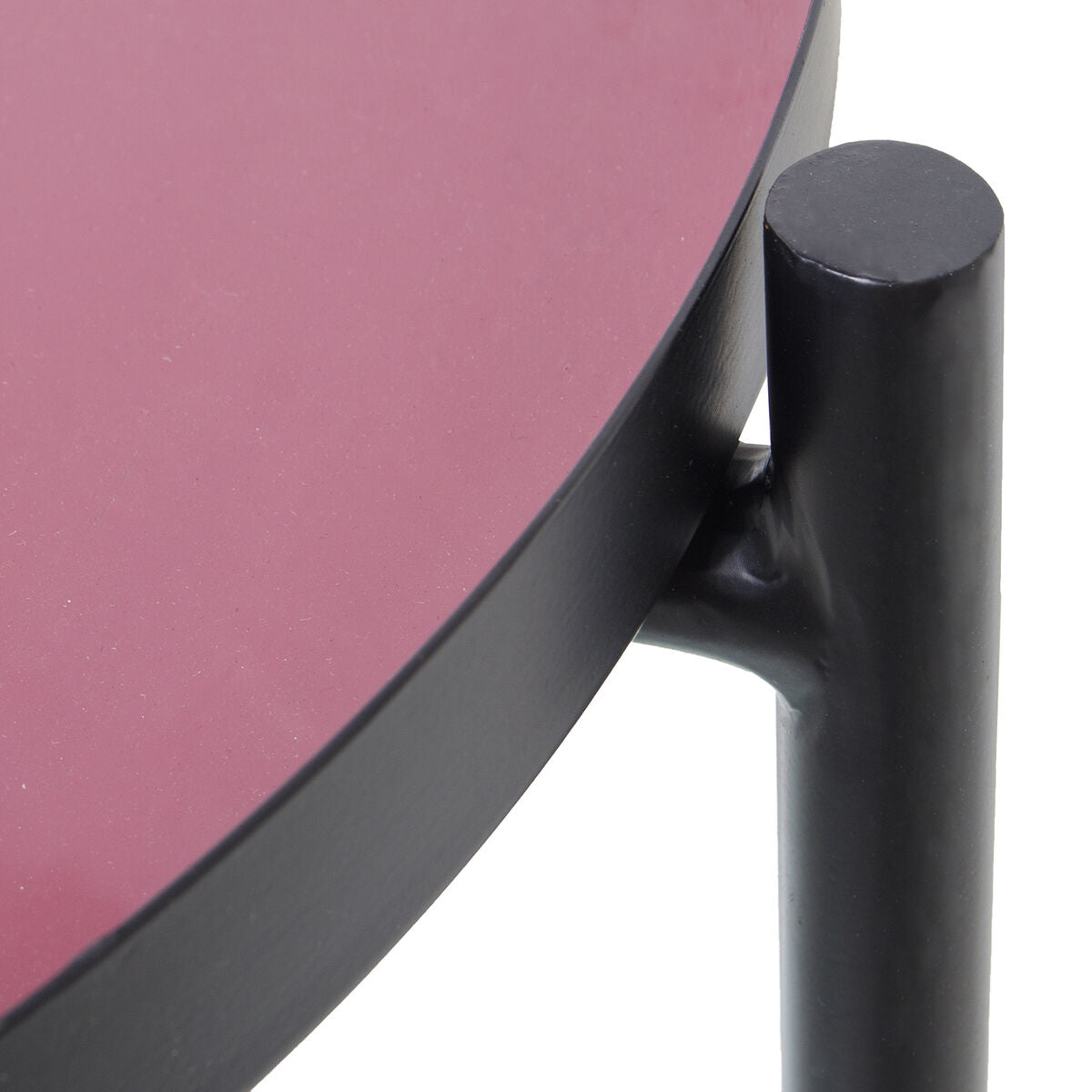 Side table Alexandra House Living Black Pink 50 x 52 x 50 cm-1
